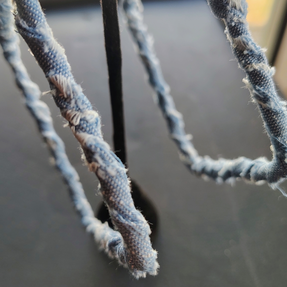 Blue Frayed Denim Rope